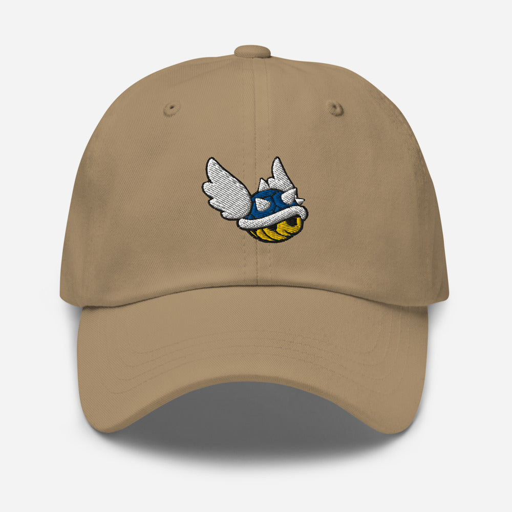 Flying Blue Shell Dad Hat - Hialeah Hat Mart