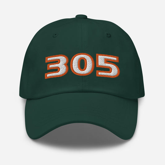Miami Dad Hat: Hurricanes 305