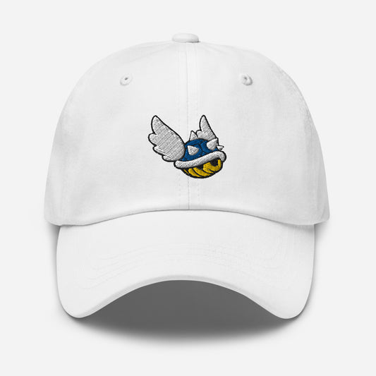 Flying Blue Shell Dad Hat - Hialeah Hat Mart