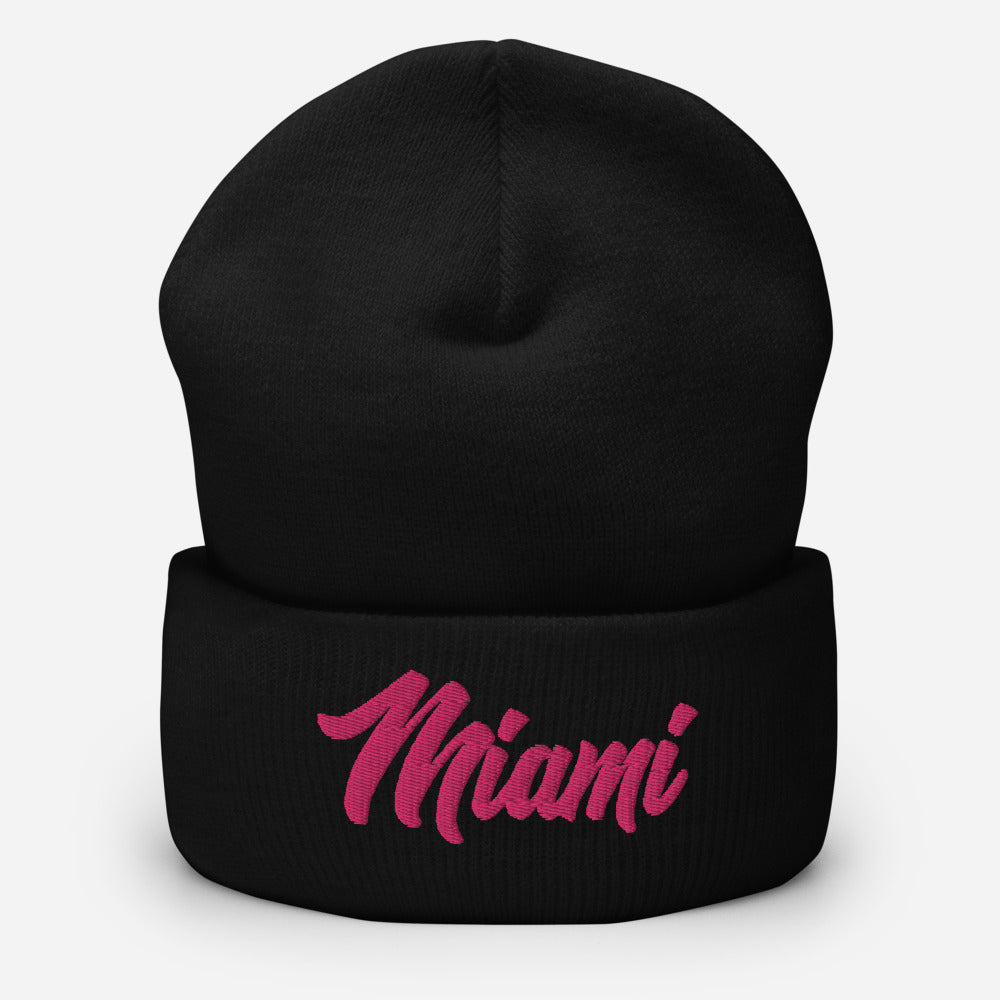 Miami Vice Cuffed Beanie - Hialeah Hat Mart