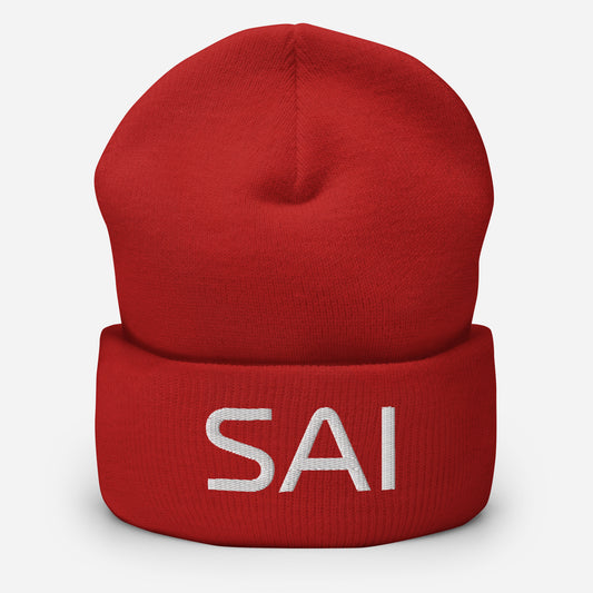 Carlos Sainz Ferrari Cuffed Beanie Formula 1 Skully - Hialeah Hat Mart