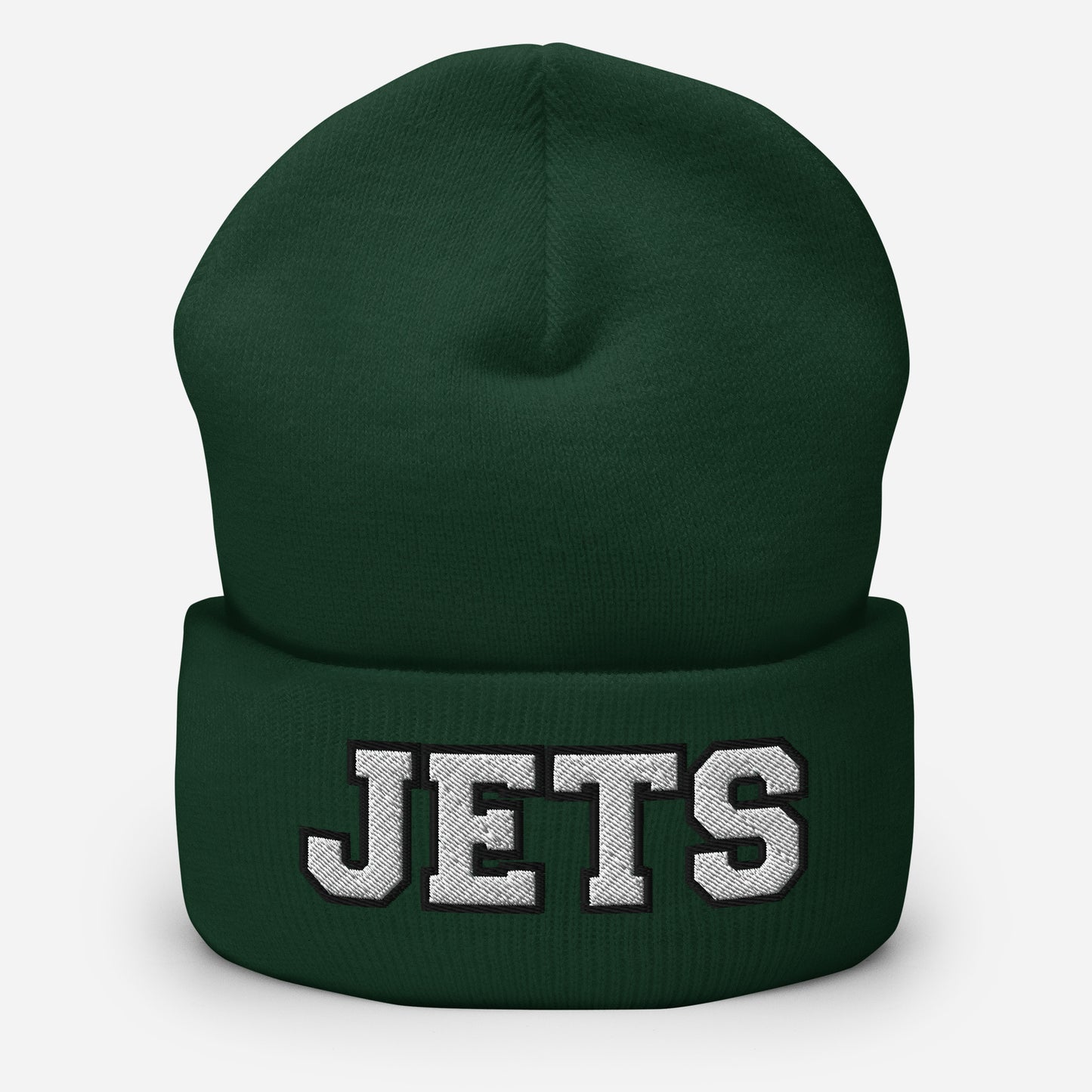 New York Cuffed Beanie Jets Skully - Hialeah Hat Mart