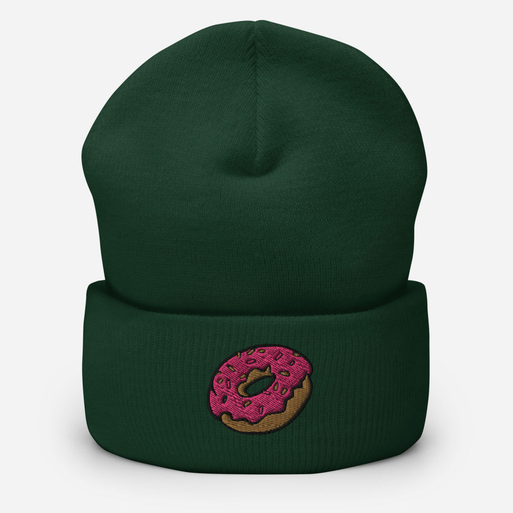 Donut Emoji Cuffed Beanie - Hialeah Hat Mart
