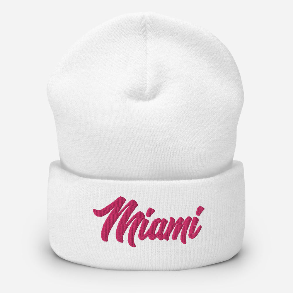 Miami Vice Cuffed Beanie - Hialeah Hat Mart