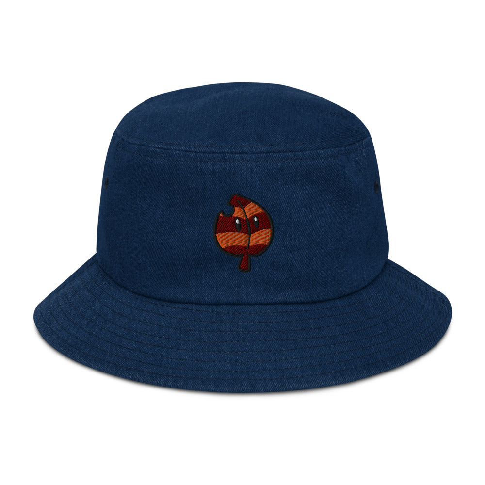Tanooki Leaf Denim Bucket Hat - Hialeah Hat Mart