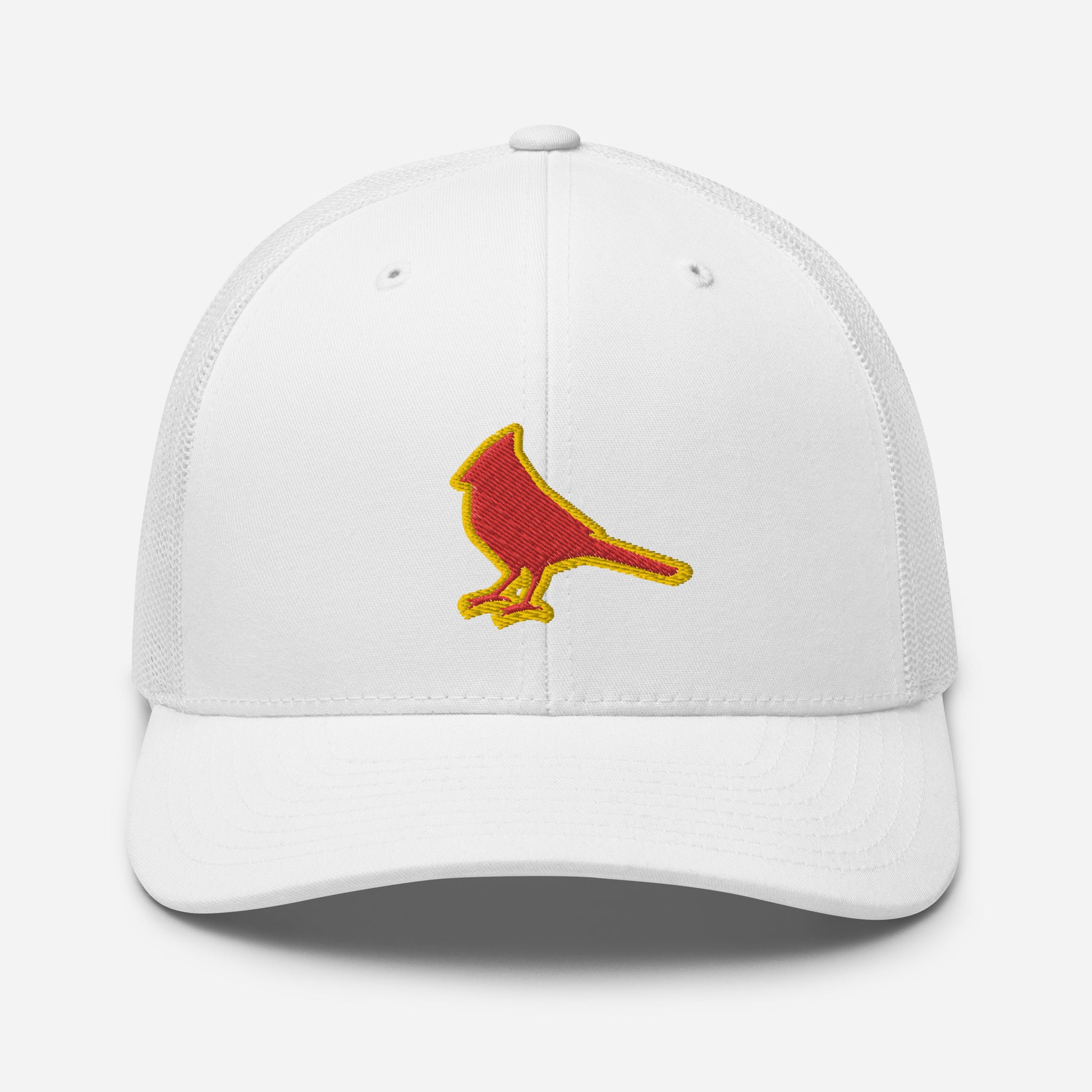 St. Louis Baseball Trucker Cap Cardinal Hat White